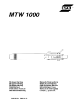 ESAB MTW 1000 User manual