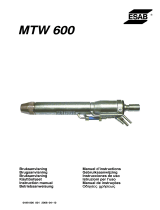ESAB MTW 600 User manual