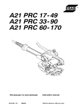 ESAB A21 PRC 60-170 User manual