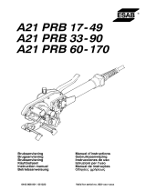 ESAB PRB 60-170 - A21 PRB 17-49 User manual