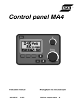 ESAB Control panel MA4 User manual