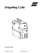 ESAB Origo™Mag C140 User manual