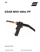ESAB MXH 300 PP / MXH 400w PP - ESAB MXH 400w PP User manual