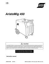 ESAB AristoMig 450 User manual