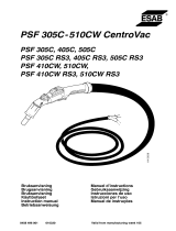 ESAB PSF 305C, PSF 405C, PSF 505C, PSF 305C RS3, PSF 405C RS3, PSF 505C RS3, PSF 410CW, PSF 510 CW, PSF 410 CW RS3, PSF 510CW RS3 User manual
