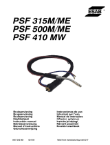 ESAB PSF 315M/ME, PSF 500M/ME, PSF 410 MW User manual
