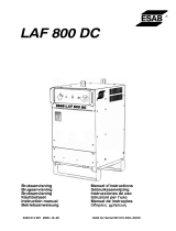 ESAB LAF 800 User manual