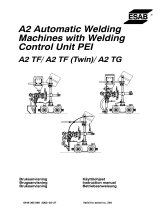 ESAB A2 Automatic welding machines with Welding Control Unit PEI User manual