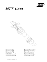 ESAB MTT 1200 User manual
