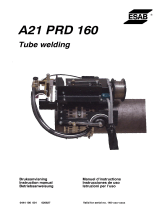 ESAB A21 PRD 160 User manual