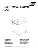 ESAB LAF 1000 / LAF 1000M DC User manual