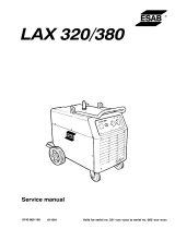 ESAB LAX 380 User manual