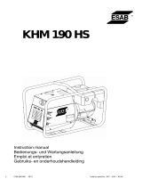 ESAB KHM 190 HS User manual