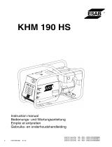 ESAB KHM 190 HS User manual