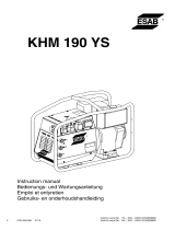 ESAB KHM 190 YS User manual