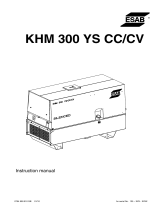 ESAB KHM 300 YS - CC/CV User manual