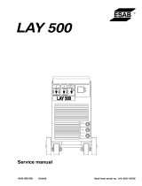 ESAB LAY 500 User manual