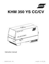 ESAB KHM 350 YS - CC/CV User manual