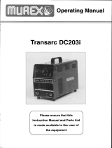 ESAB Transarc DC203i User manual