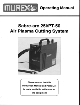 ESAB Sabre-arc 25i/PT-50 User manual