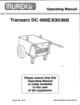 ESAB Transarc DC 400E/630/800 User manual
