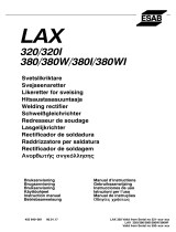 ESAB LAX 320, LAX 380 User manual