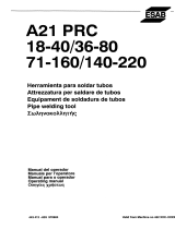 ESAB A21 PRC 36-80 User manual