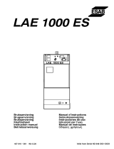 ESAB LAE 1000 ES User manual