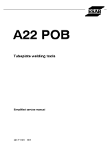 ESAB POB A22 POB User manual
