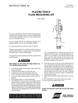 ESAB Flow measuring kit for plasma torch User manual