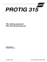 ESAB PROTIG 315 Programming Manual