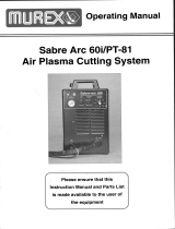 ESAB Sabre-arc 60i/PT-81 User manual