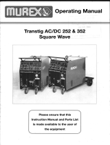 ESAB Transtig AC/DC 252 & 352 Square Wave User manual