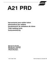 ESAB PRD A21 PRD User manual