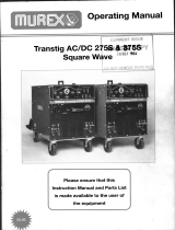 ESAB Transtig AC/DC 275S & 375S User manual