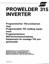 ESAB PROWELDER 315 INVERTER User manual