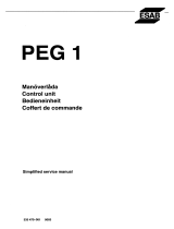 ESAB PEG1 User manual