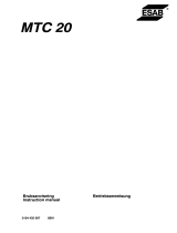 ESAB MTC 20 User manual