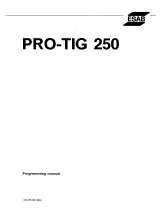 ESAB PROTIG 250 Programming Manual