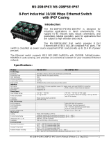 ICP NS-208PSE-IP67 User manual