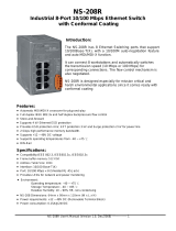 ICP NS-208R         - Robust 8-port Industrial Unmanaged Ethernet Switch User manual