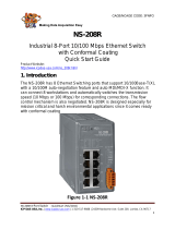 ICP NS-208R         - Robust 8-port Industrial Unmanaged Ethernet Switch Quick start guide