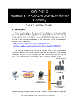 ICP DAS USA GW-7434D         - DeviceNet Master to Modbus TCP Gateway User guide