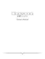 Bryston 2.5B³ Owner's manual