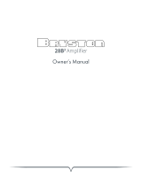 Bryston 28B³ Owner's manual