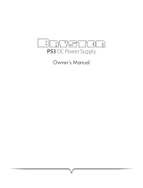 Bryston PS3 Release 8 Owner's manual