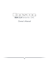 Bryston BDA314 R2 10-30-2019 Owner's manual