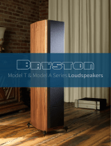 Bryston Bryston Model T and Model A Loudspeakers - 1214 hires spreads Owner's manual