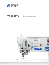 Duerkopp Adler 550-12-33 Operating instructions