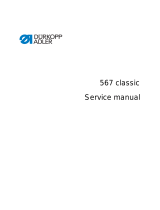 Duerkopp Adler 567 CLASSIC User manual